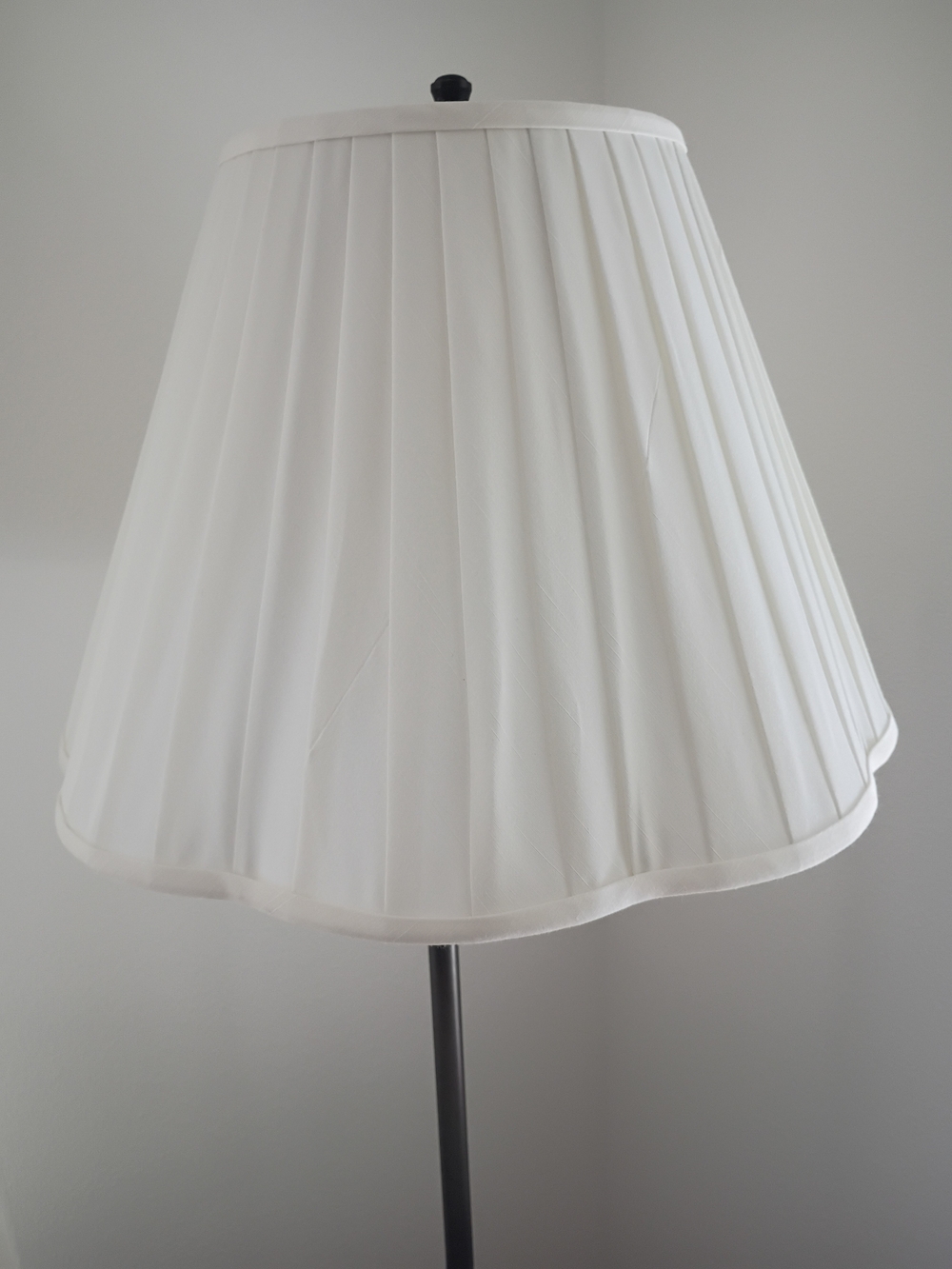 White Pleated Lamp Shade